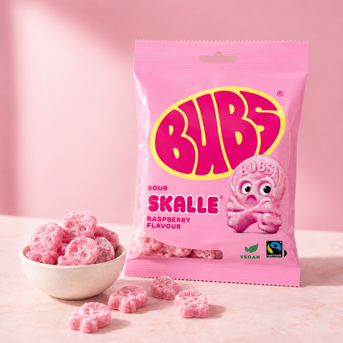 BUBS Raspberry Skalle 90 g
