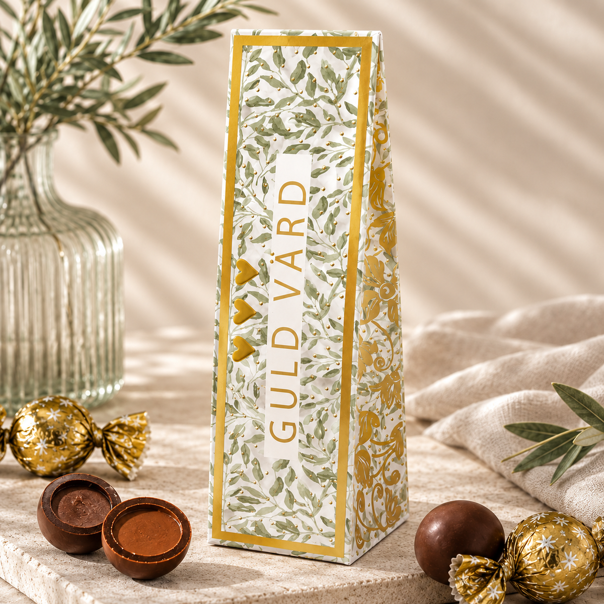 Klaras Chokladkort Guld värd 40 g