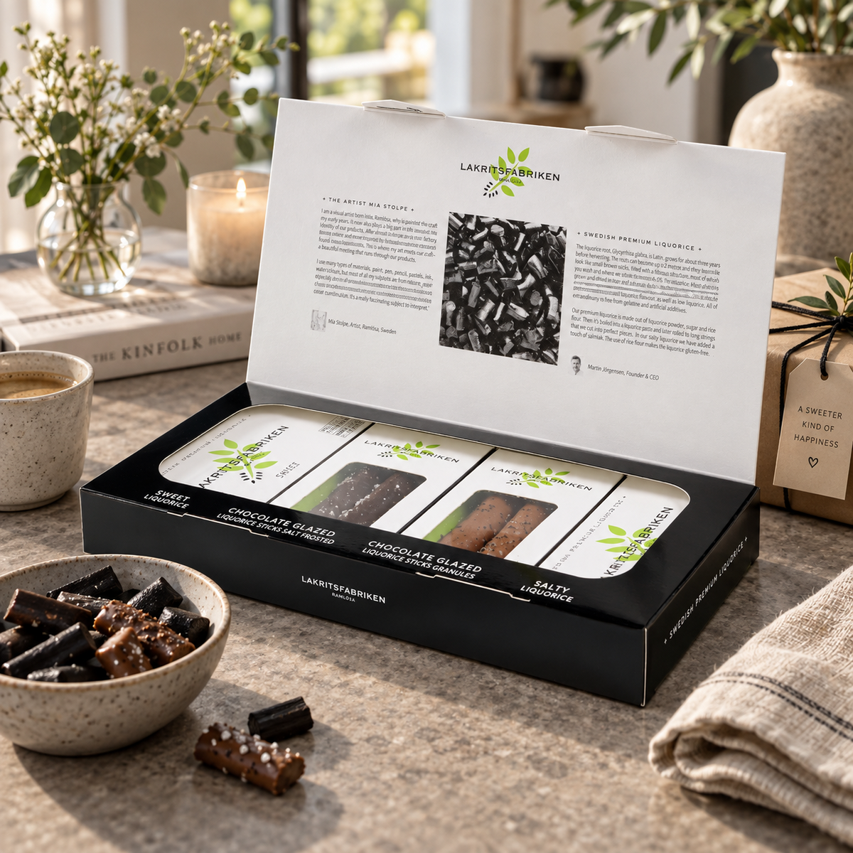 Lakritsfabriken 4-pack LOVE i varm presentmiljö