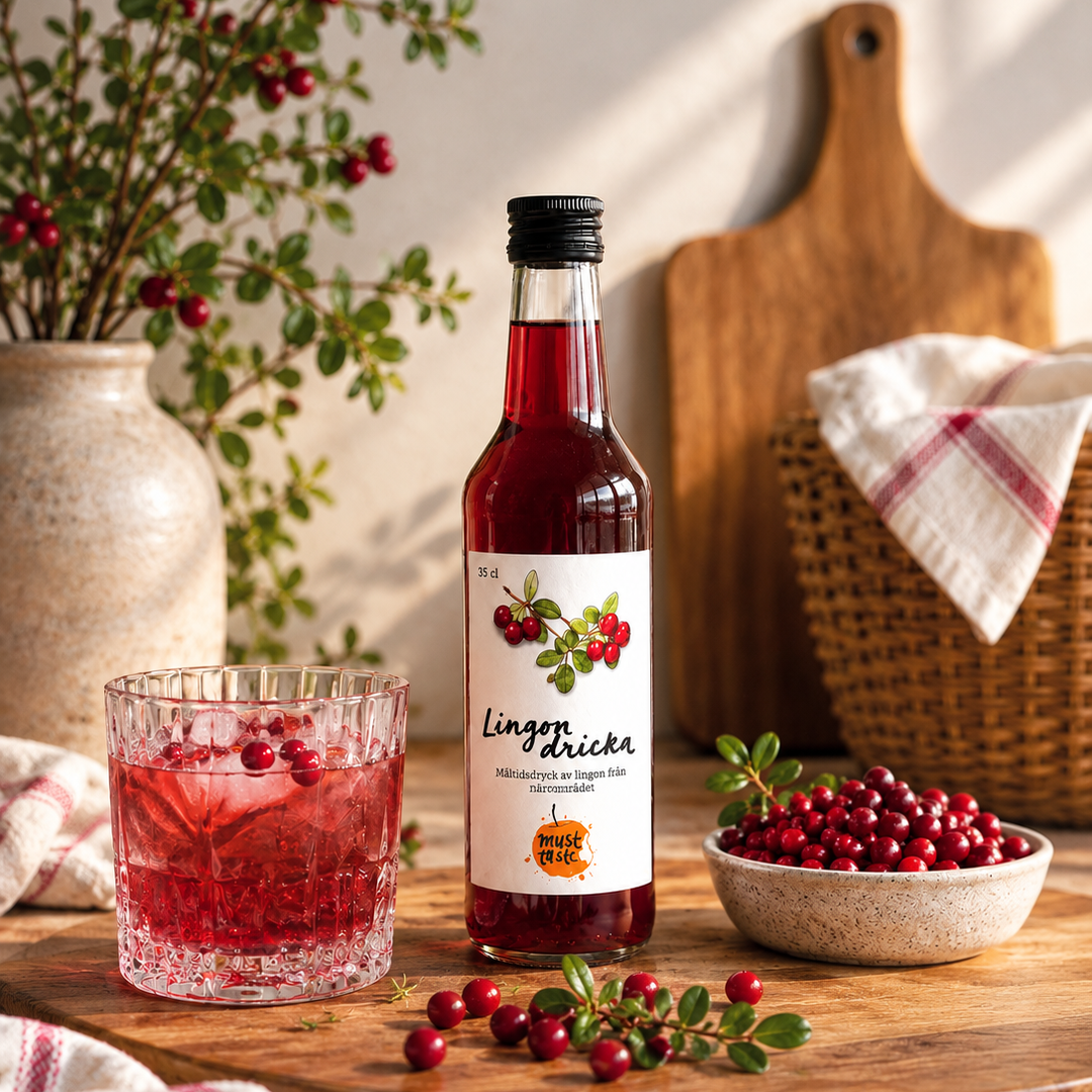 Lingondricka 35 cl lifestylebild
