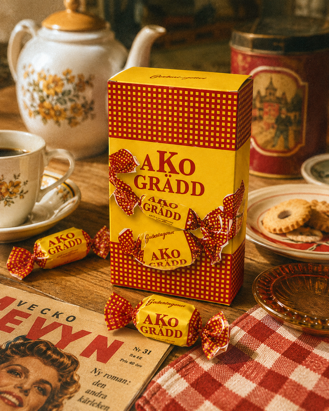 AKO Gräddkola i ask 100 g