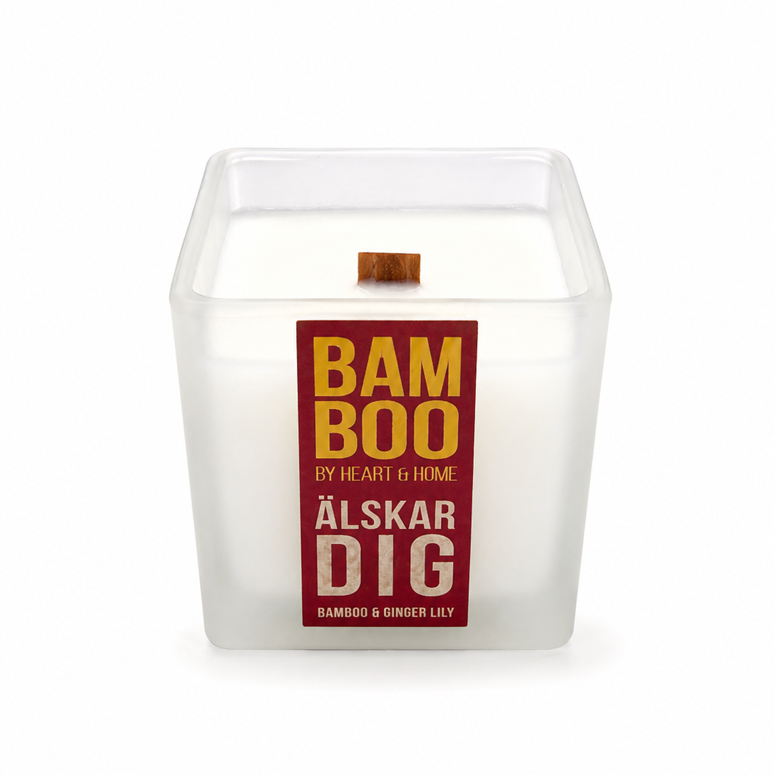 Bamboo Älskar Dig doftljus – produktbild