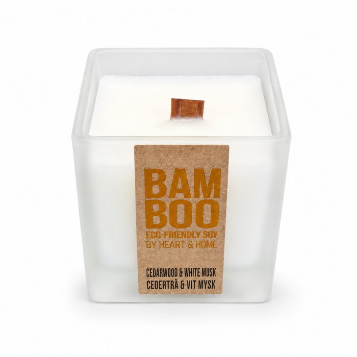 Bamboo Cedarwood & White Musk doftljus – produktbild