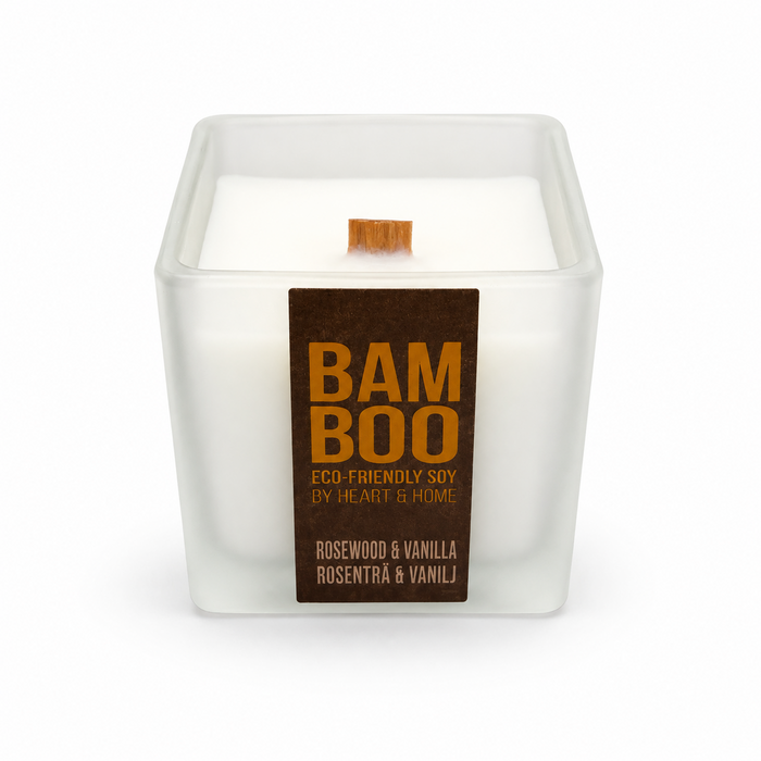 Bamboo Rosewood & Vanilla doftljus – produktbild