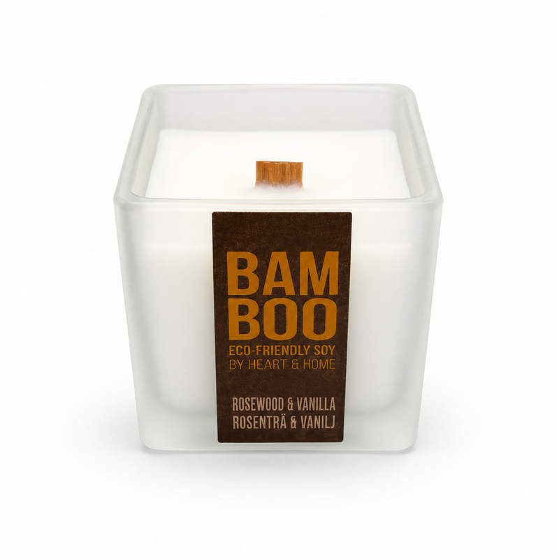 Bamboo Rosewood & Vanilla doftljus – produktbild