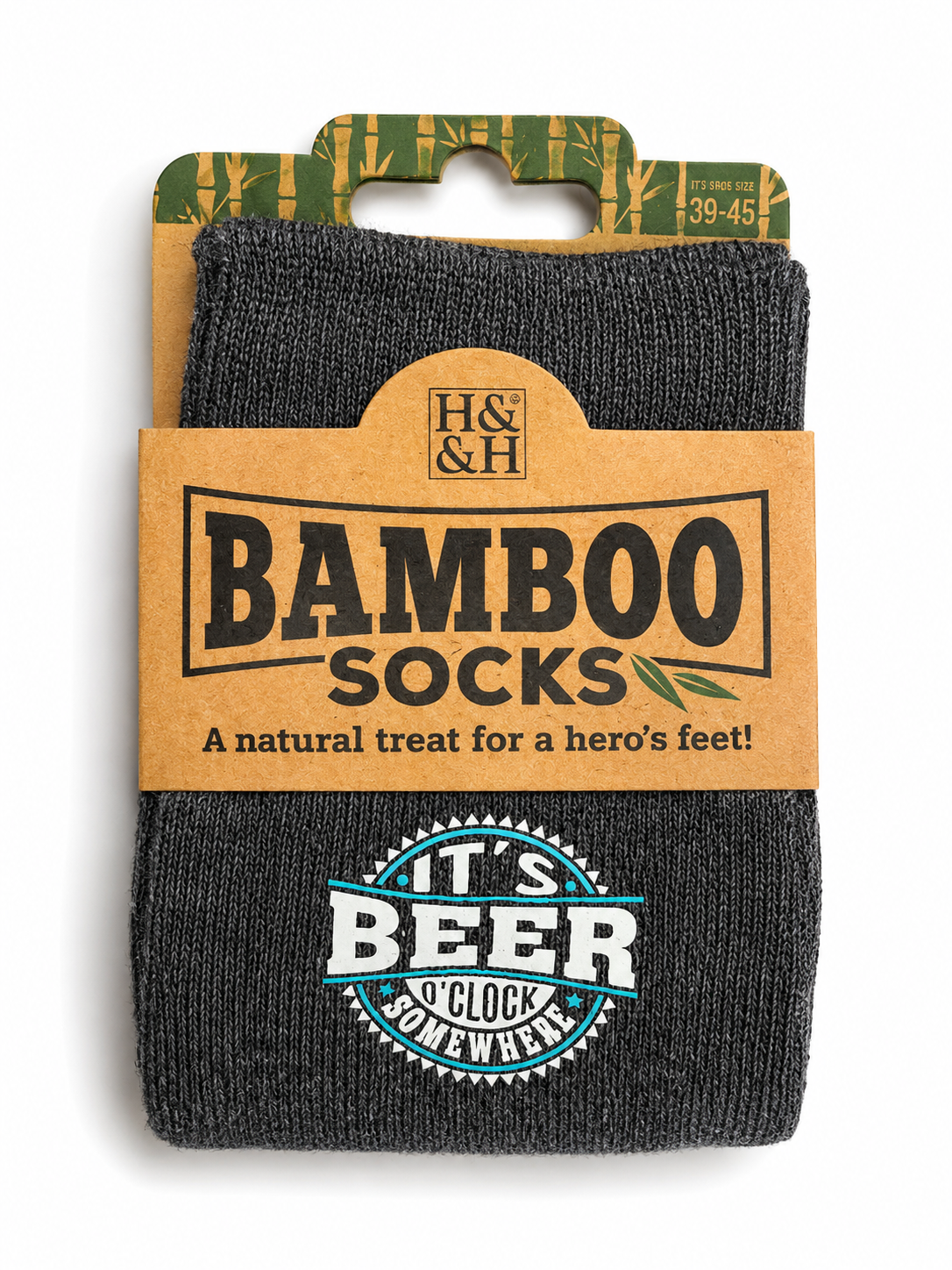Bamboo Socks It's Beer O'Clock Somewhere – produktbild