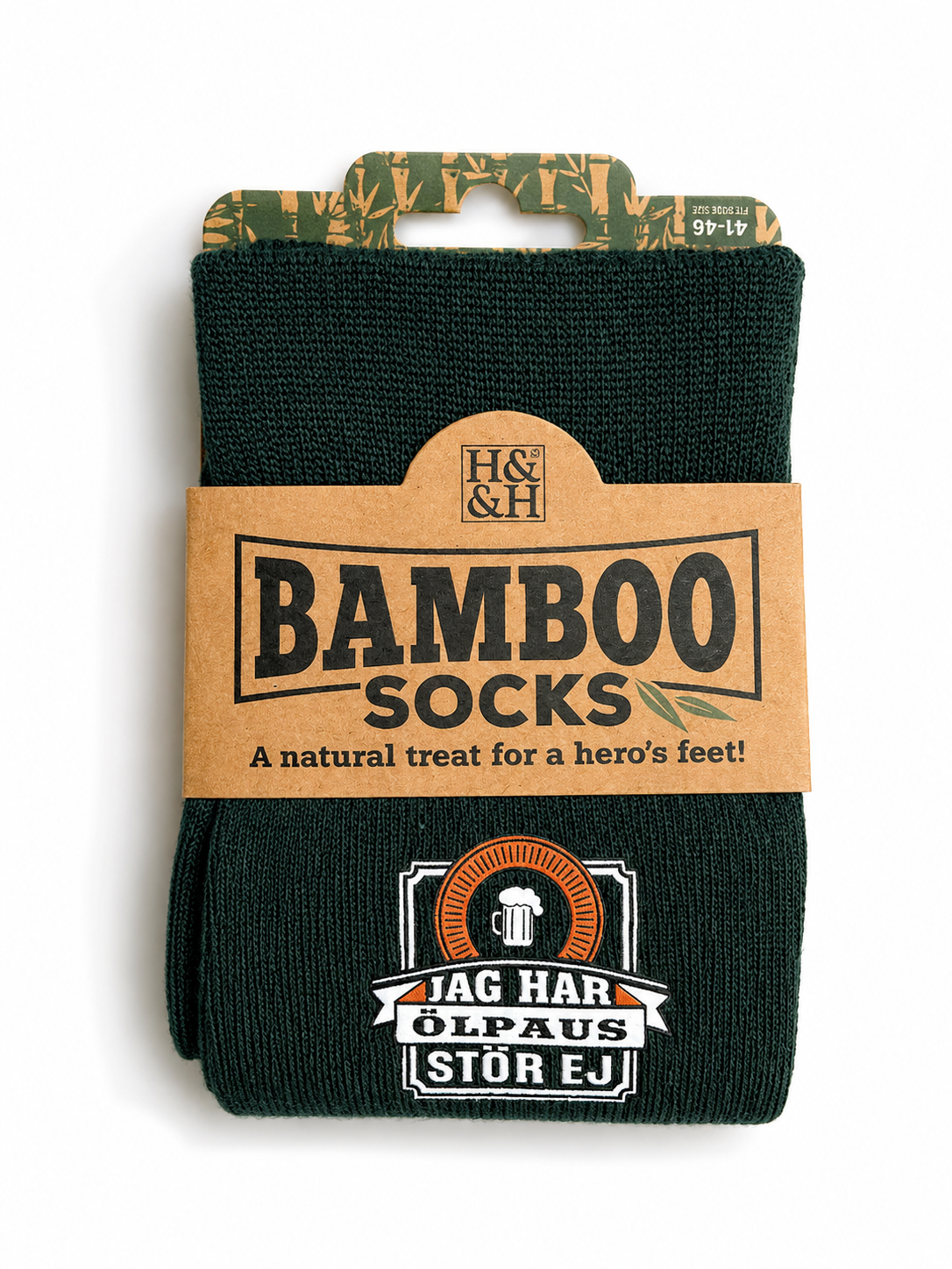 Bamboo Socks Jag har ölpaus stör ej – produktbild