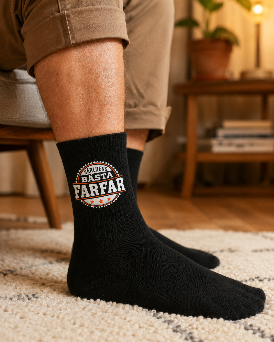 Bamboo Socks Världens bästa farfar – lifestylebild