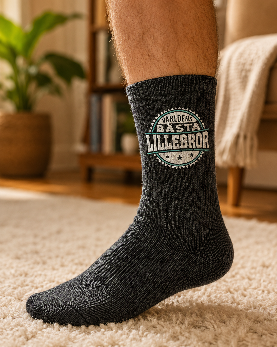 Bamboo Socks Världens bästa lillebror – lifestylebild
