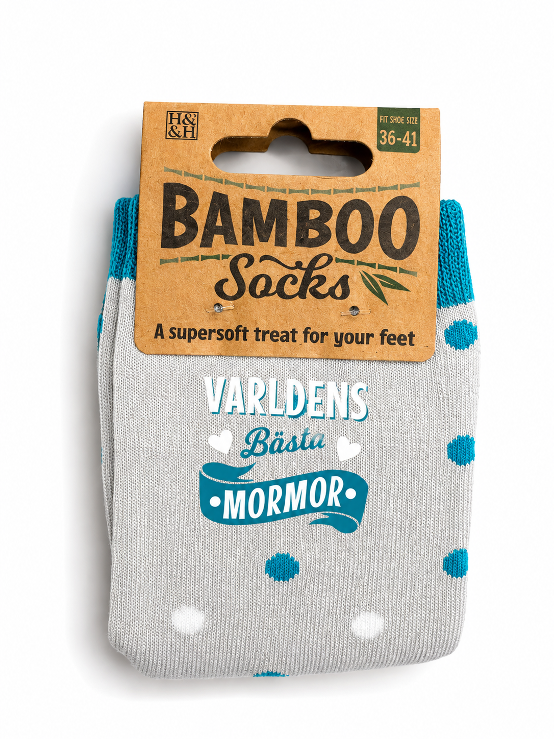 Bamboo Socks Världens bästa mormor – produktbild