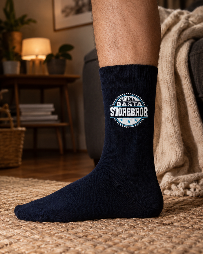 Bamboo Socks Världens bästa storebror – lifestylebild