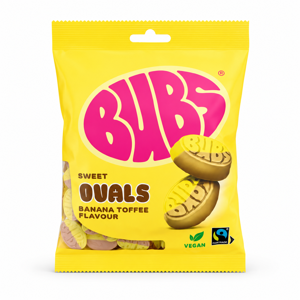 BUBS Sweet Ovals Banana Toffee 90 g