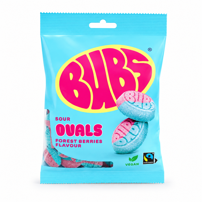 BUBS Sour Ovals Forest Berries 90 g