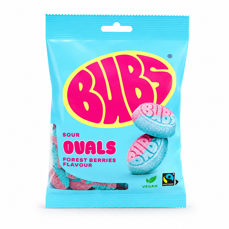 BUBS Sour Ovals Forest Berries 90 g