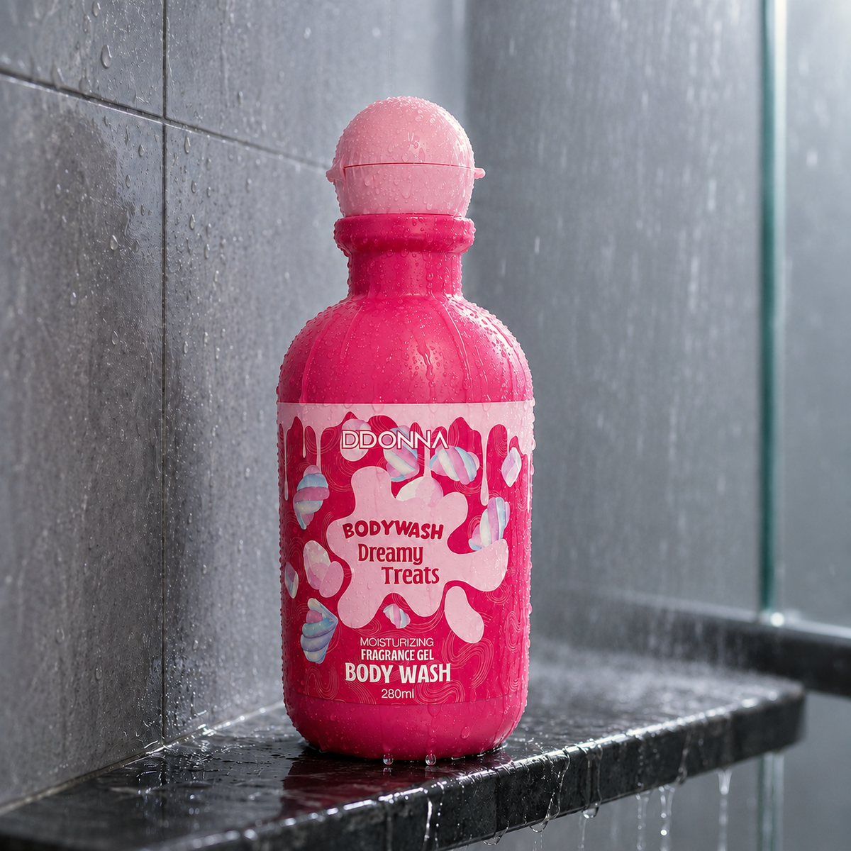D'Donna Dreamy Treats body wash i duschmiljö