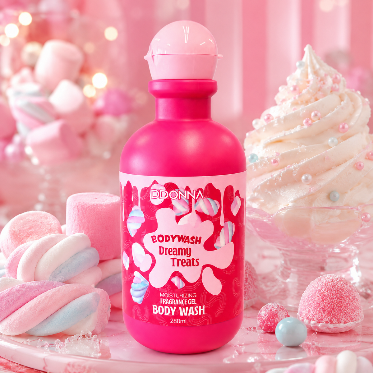 D'Donna Dreamy Treats duschgel lifestylebild