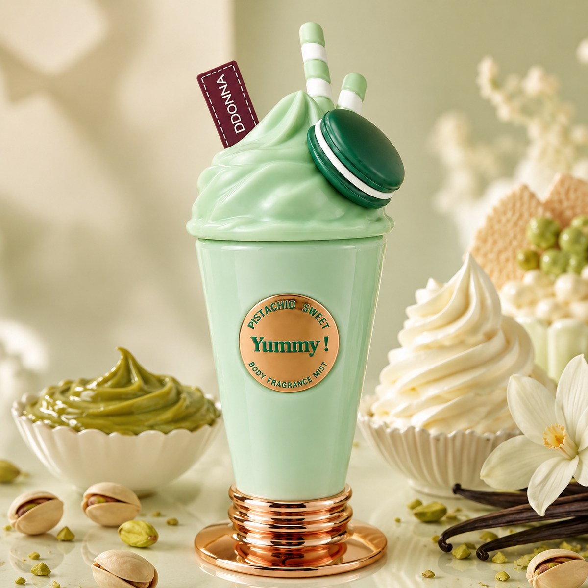 D'Donna Pistachio Sweet Yummy Body Fragrance Mist pistage lifestylebild