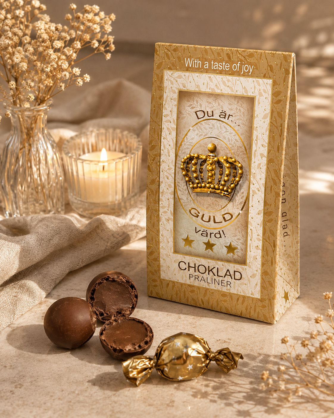Du är GULD värd chokladpraliner – lifestylebild