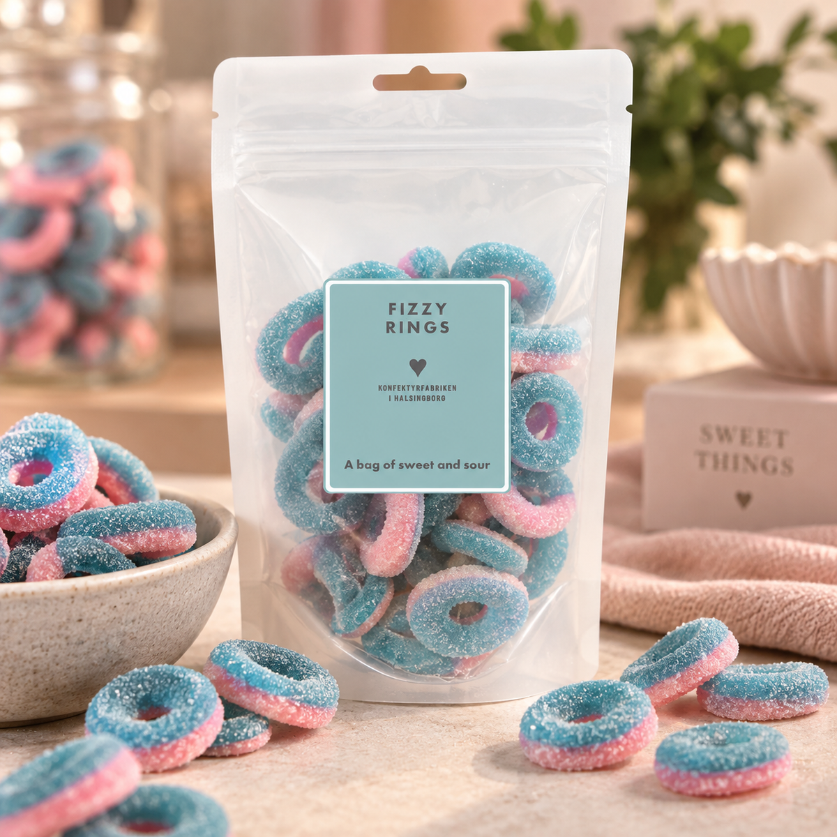 Fizzyringar 180 g