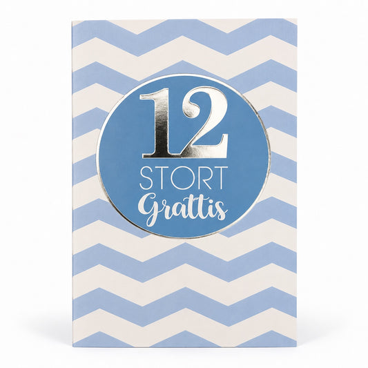 Födelsedagskort 12 år – produktbild