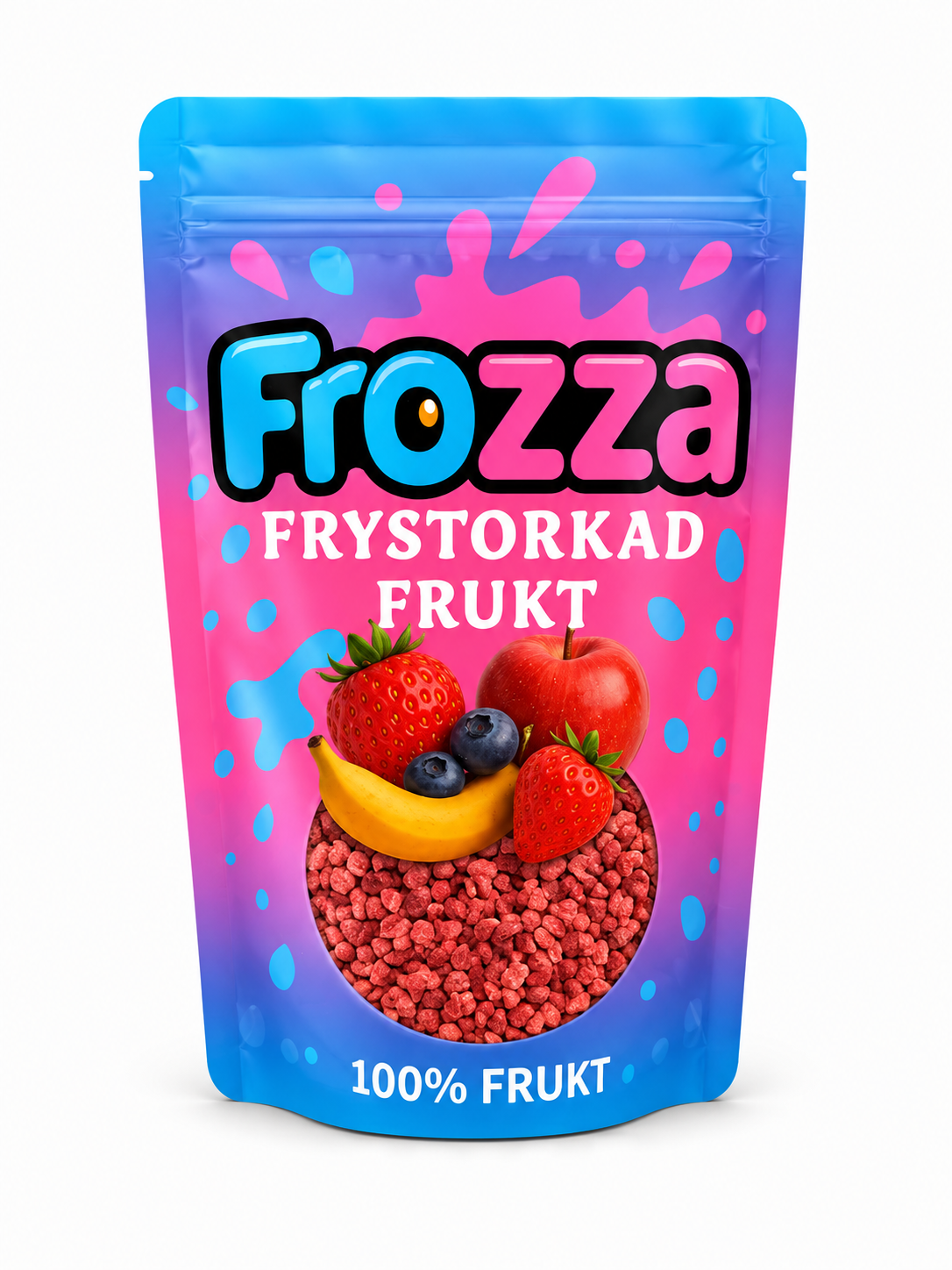 Frozza frystorkade hallon – produktbild