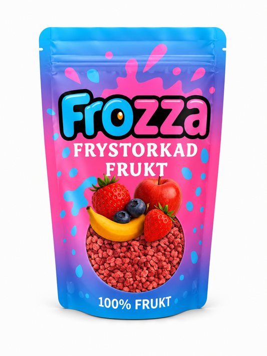 Frozza frystorkade hallon – produktbild