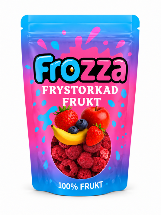 Frozza frystorkade hela hallon – produktbild