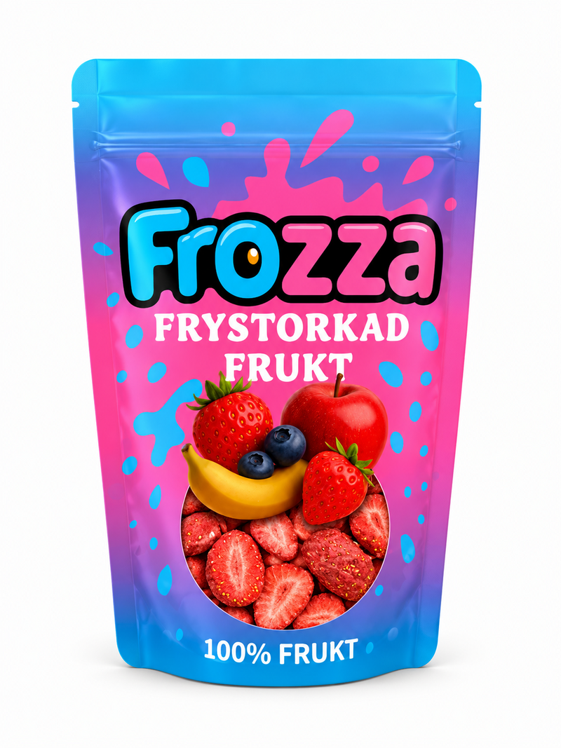 Frozza frystorkade hela jordgubbar – produktbild