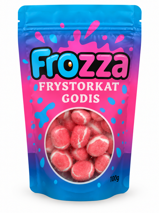 Frystorkat godis Frozza Bubble Gum Kastanjer 100 g