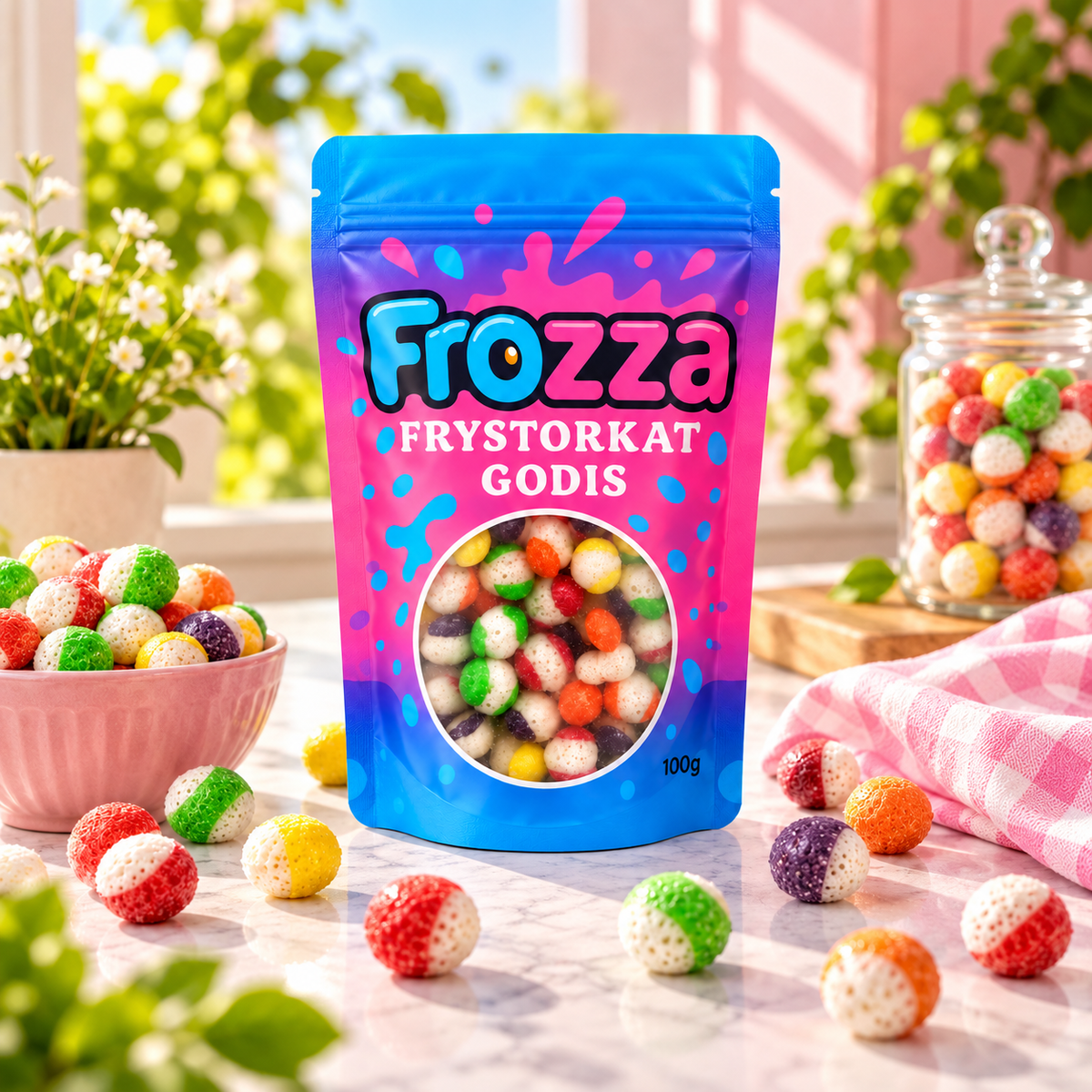 Frystorkat godis Frozza Fruktkulor 100 g