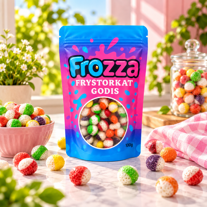 Frystorkat godis Frozza Fruktkulor 100 g
