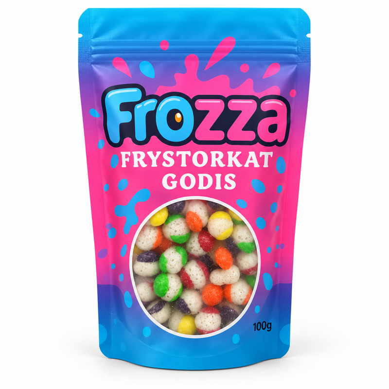 Frystorkat godis Frozza Fruktkulor 100 g