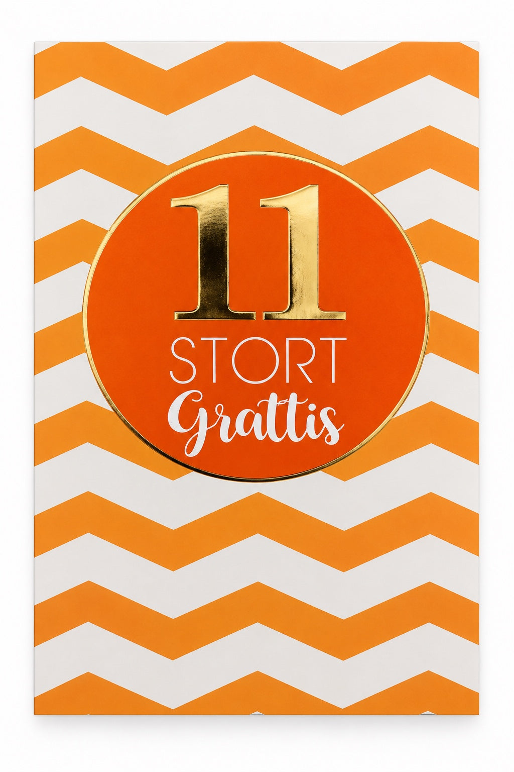 Gratulationskort 11 år Stort Grattis – produktbild