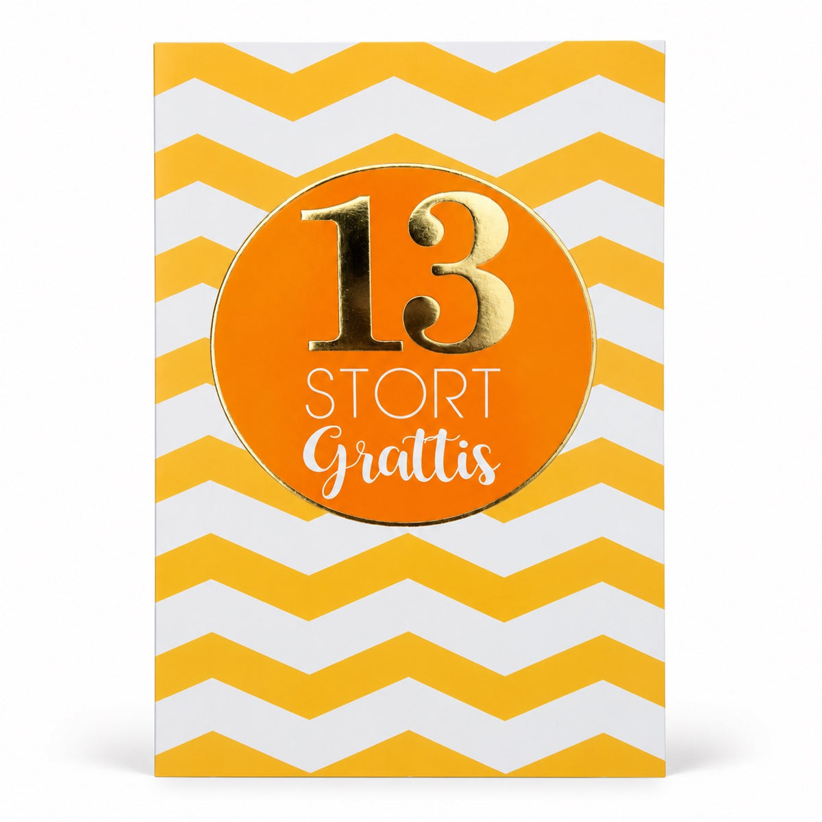 Gratulationskort 13 år Stort Grattis – produktbild