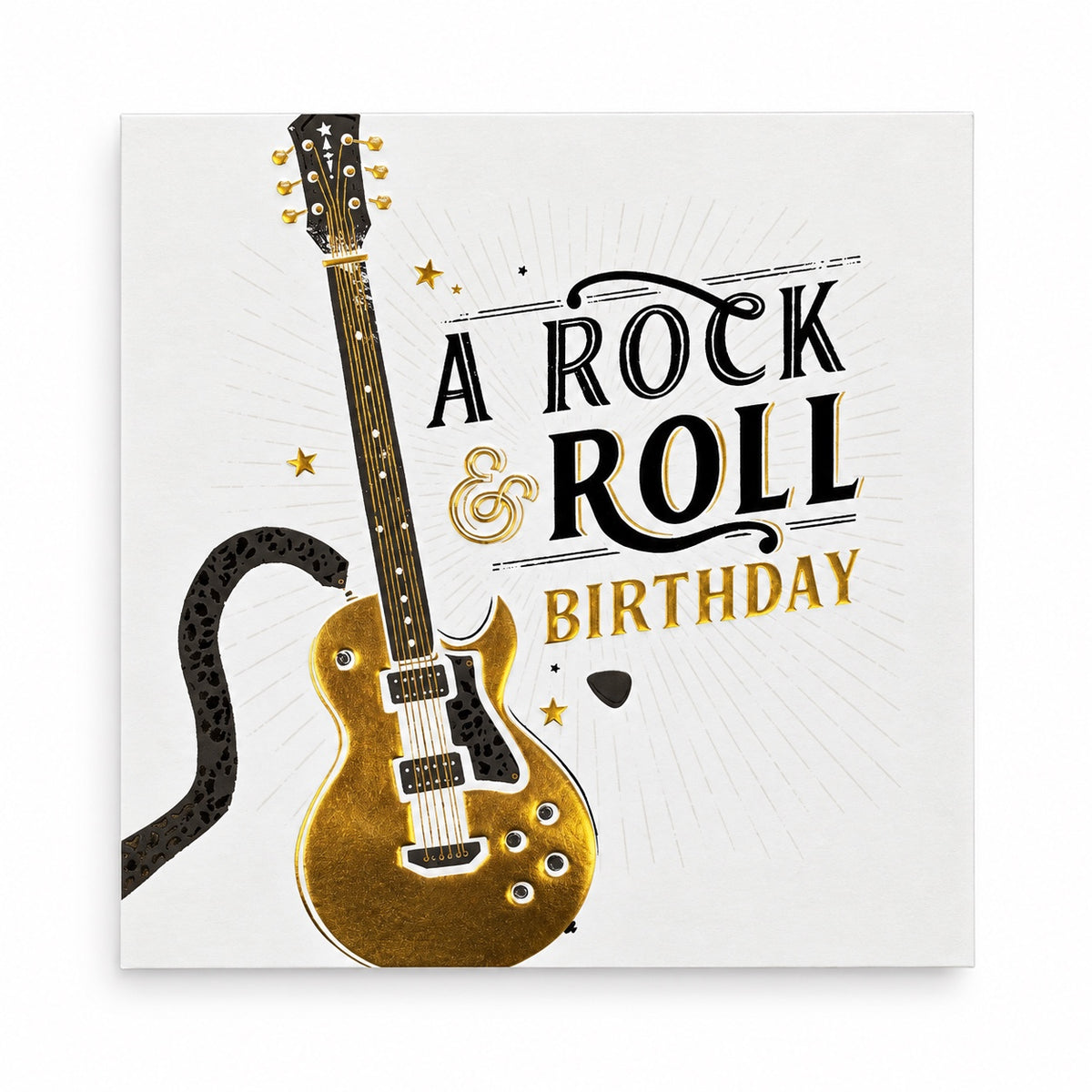 Gratulationskort A Rock & Roll Birthday – produktbild