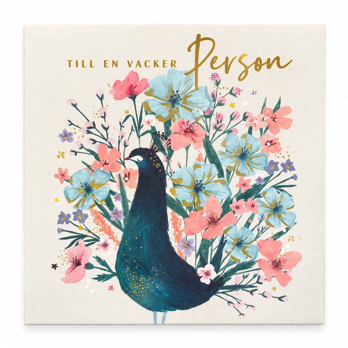 Gratulationskort Till en vacker person – produktbild