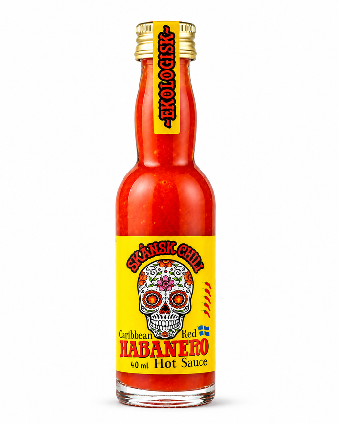 Skånsk Chili Caribbean Red Habanero Hot Sauce 40 ml