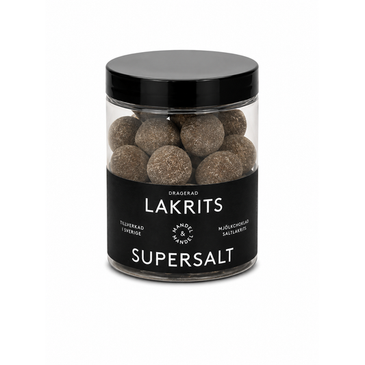 Supersalt 135 g Lakrits i mjölkchoklad produktbild