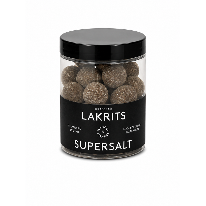 Supersalt 135 g Lakrits i mjölkchoklad produktbild