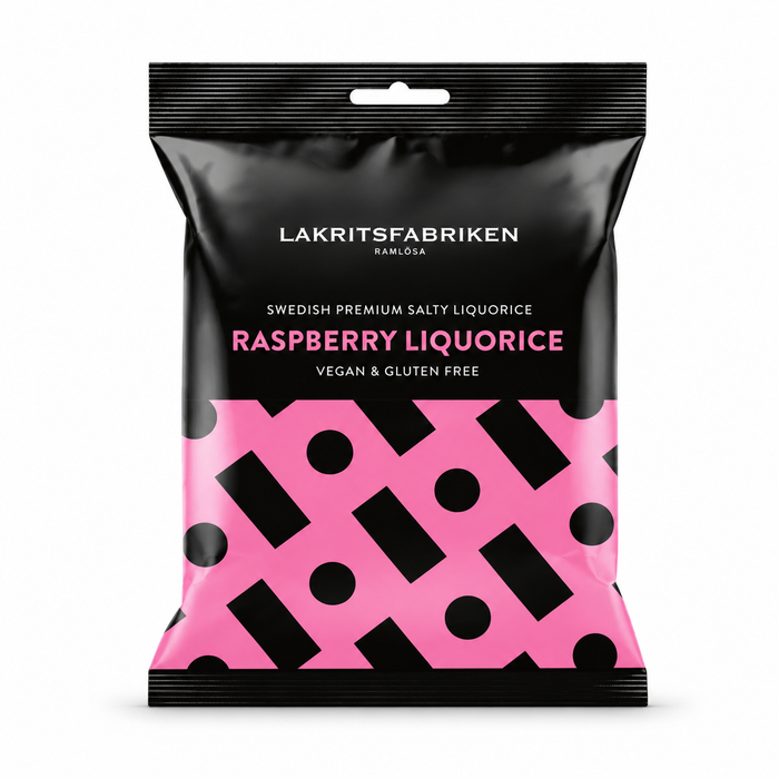 Lakritsfabriken Premium Liquorice Salty Raspberry 100 g