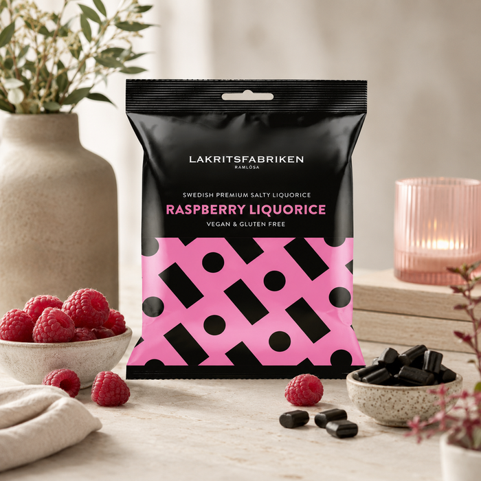 Lakritsfabriken Premium Liquorice Salty Raspberry 100 g