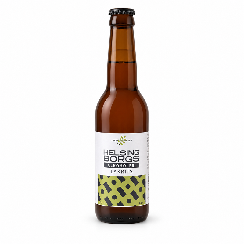 Lakritsfabrikens alkoholfria Lakritsöl 33 cl – produktbild