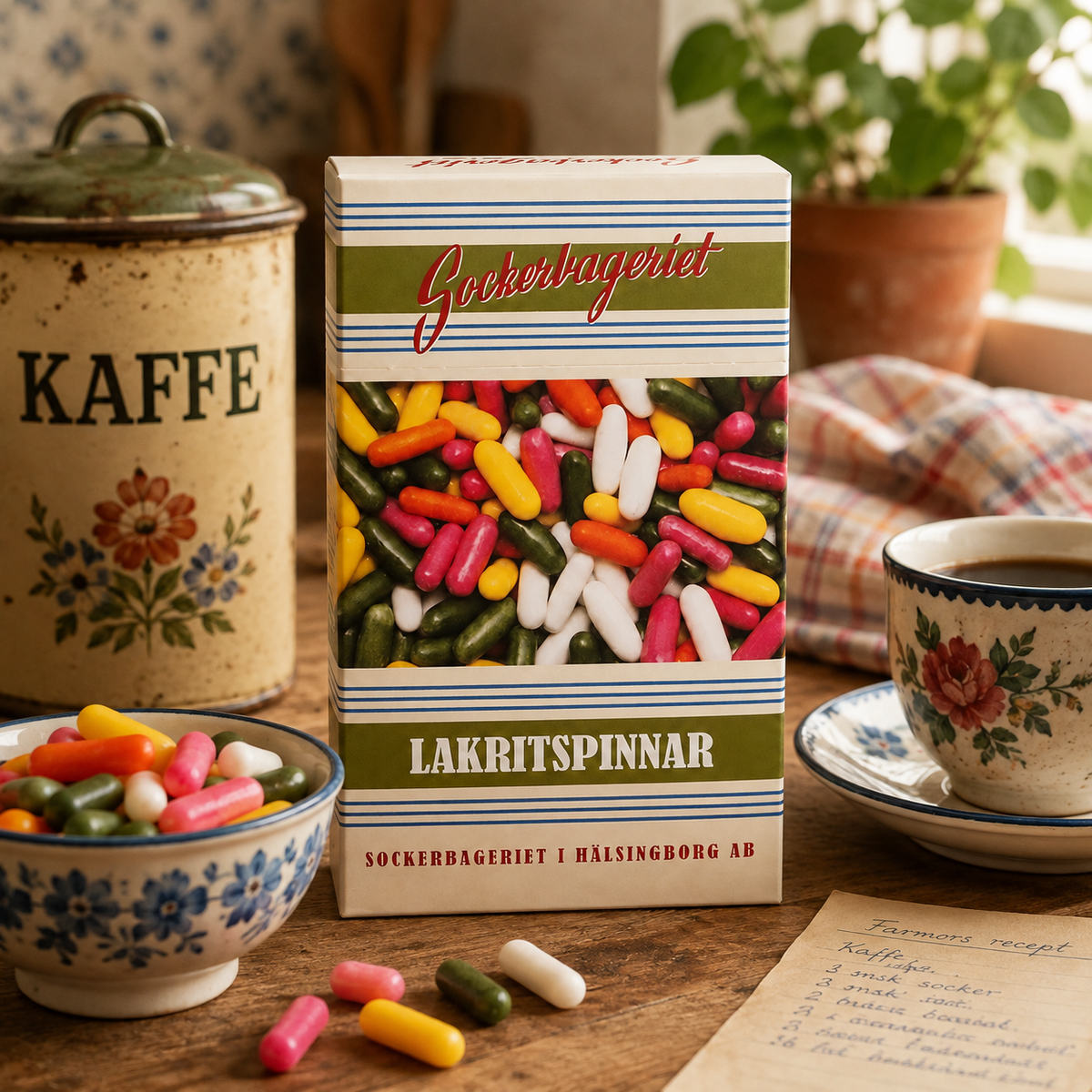 Lakritspinnar i ask 100 g
