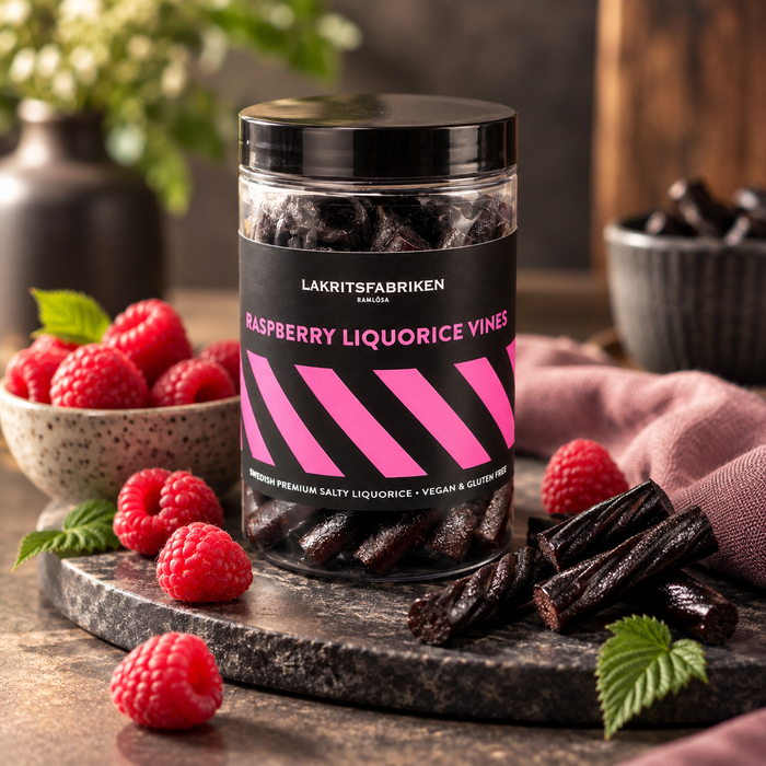 Lakritsfabriken Raspberry Liquorice Vines 300 g