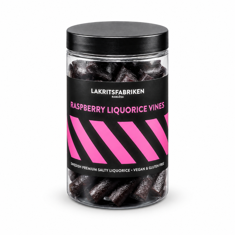 Lakritsfabriken Raspberry Liquorice Vines 300 g
