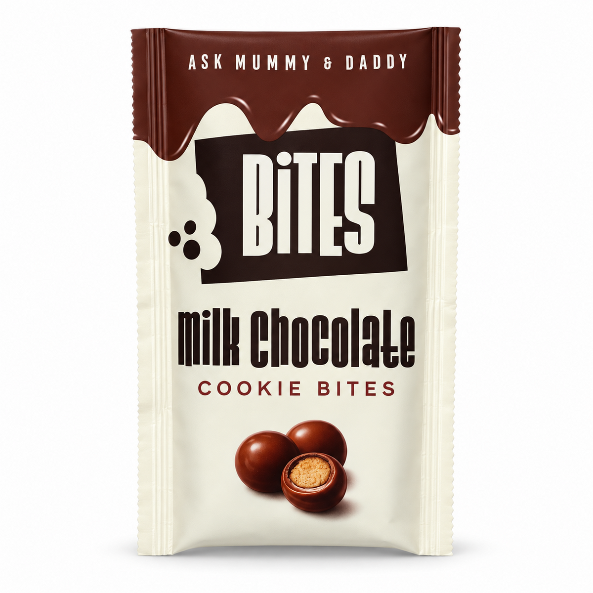 Ask Mummy & Daddy Milk Chocolate Cookie Bites – produktbild