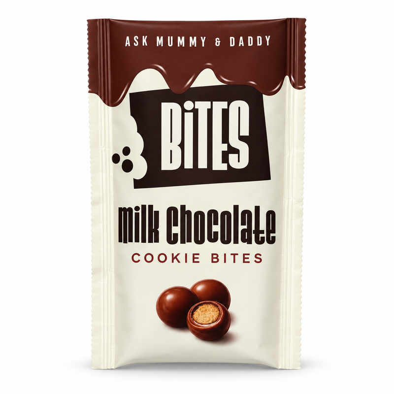 Ask Mummy & Daddy Milk Chocolate Cookie Bites – produktbild