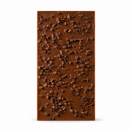 Mjölkchoklad med kakaonibs 70 g – produktbild