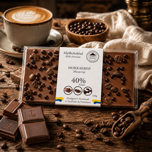 Chokladkaka 40 % Mokkakrisp 100 g