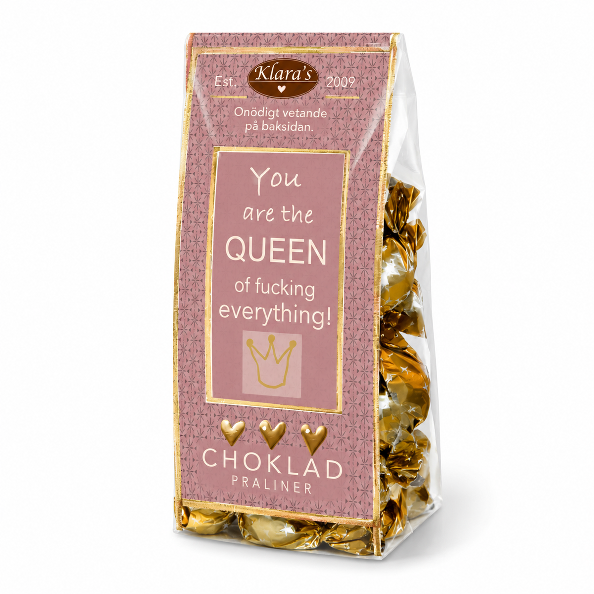 Klaras Chokladpraliner Onödigt vetande Queen of 90 g